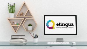 Desktop displaying Elinqua Languages Logo
